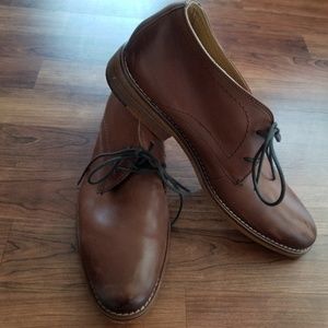 Men's GH Bass Brown Leather Boot Dress Shoes